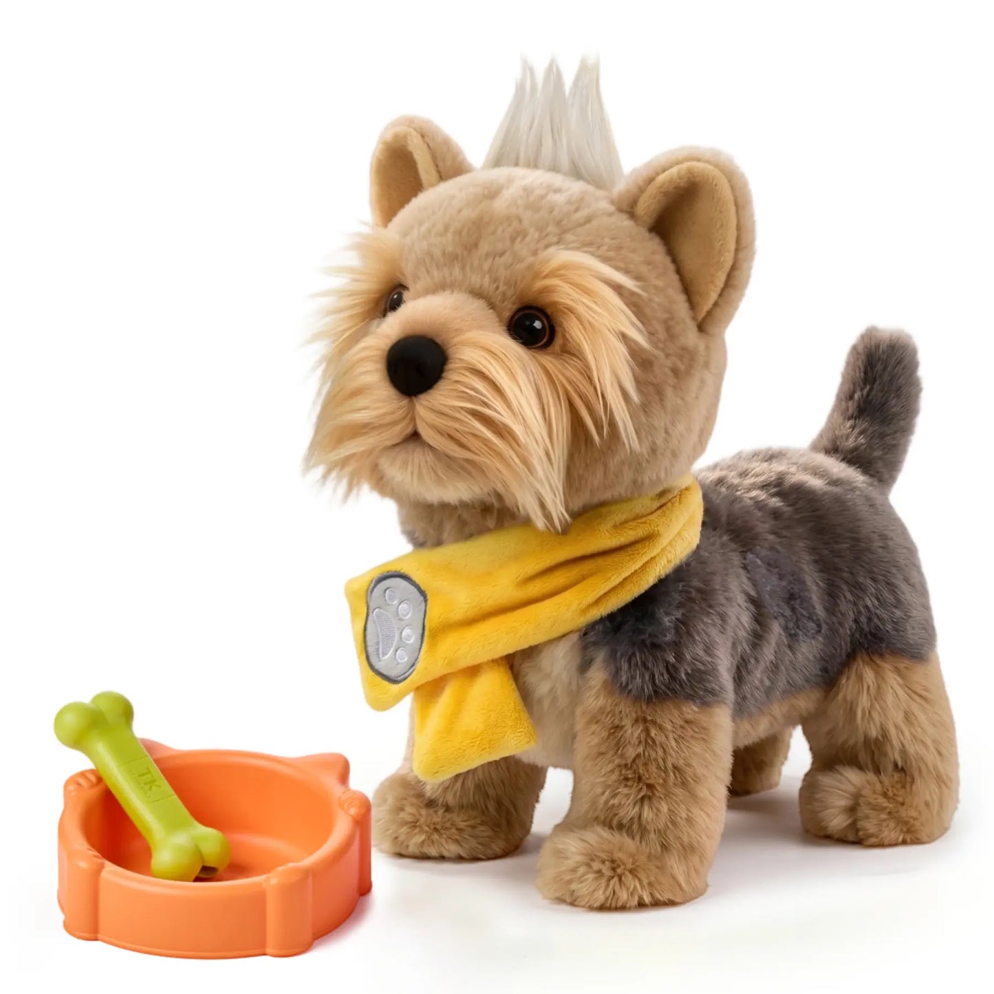 Interactive Walking Puppy Toy | Touch & Voice Activated Plush Dog with Leash, Music & Feeding Accessories