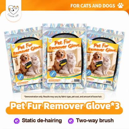 Premium Pet Hair Removal Glove | Reusable Grooming Mitt for Dogs & Cats