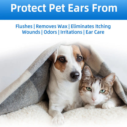 Gentle Pet Ear Cleanser | Odorless Solution for Dogs and Cats