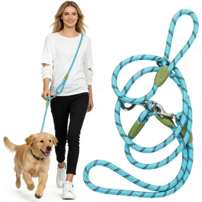 Hands-Free Dog Running Leash | Adjustable Crossbody Reflective Leash for Walking, Hiking & Training