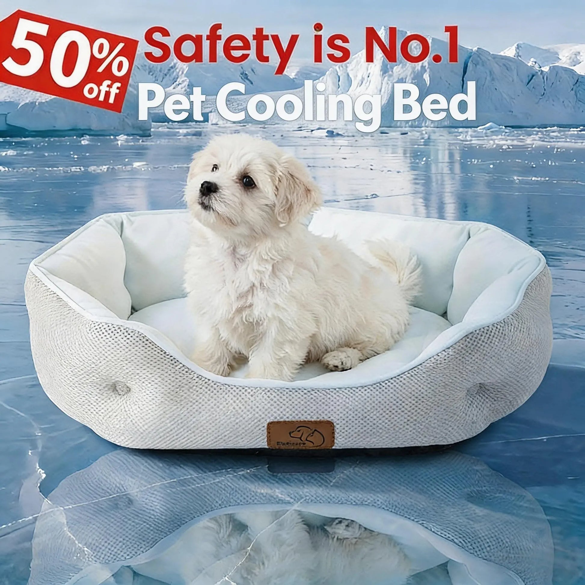 Bedsure Cooling Dog Beds for Small Breeds – Q-MAX>0.4 Round Cat Beds for Indoor Use, Washable Pet Bed for Puppies and Kittens with Slip-Resistant Base