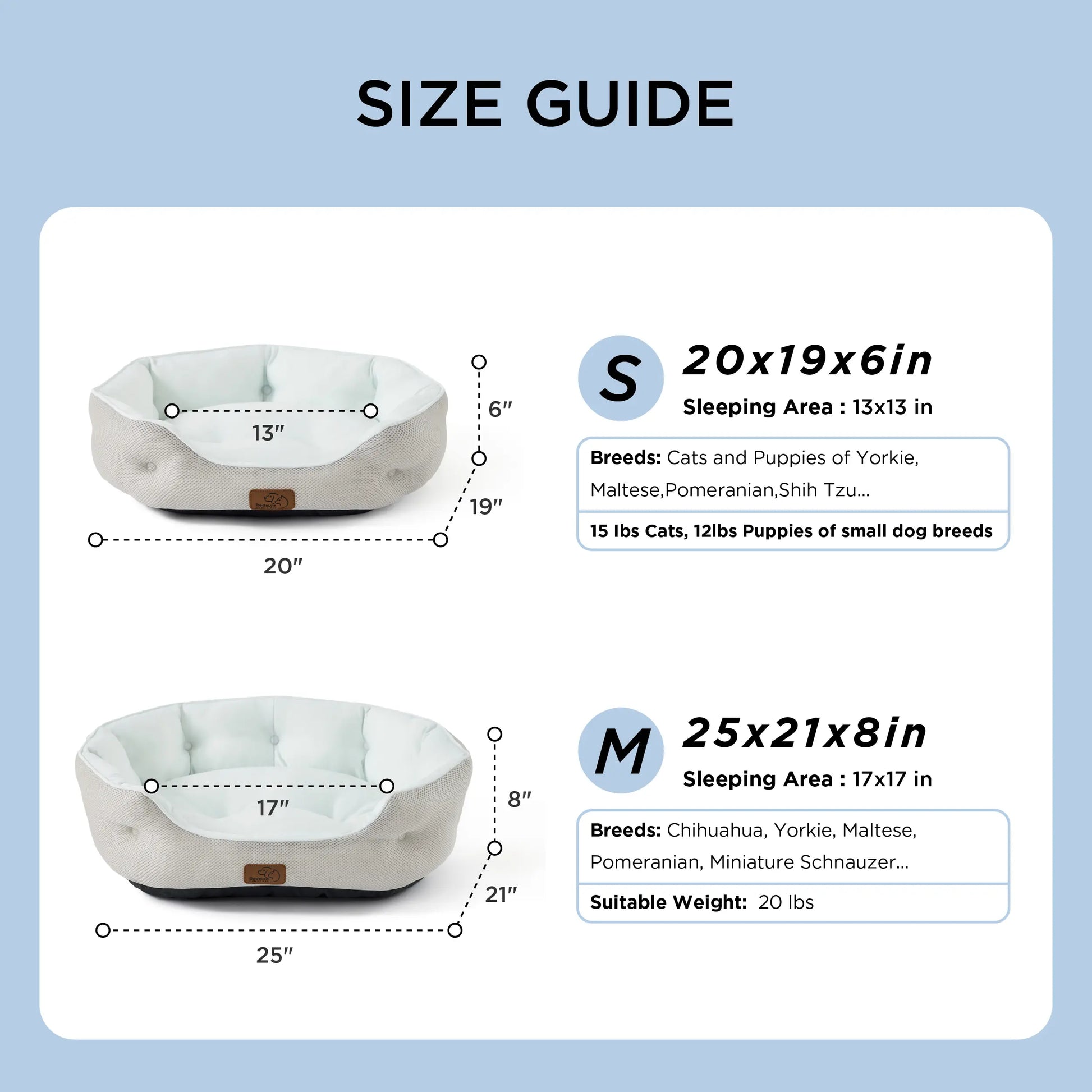 Bedsure Cooling Dog Beds for Small Breeds – Q-MAX>0.4 Round Cat Beds for Indoor Use, Washable Pet Bed for Puppies and Kittens with Slip-Resistant Base