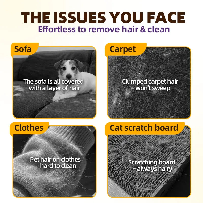 Premium Pet Hair Removal Glove | Reusable Grooming Mitt for Dogs & Cats