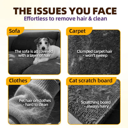 Premium Pet Hair Removal Glove | Reusable Grooming Mitt for Dogs & Cats