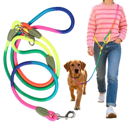 Hands-Free Dog Running Leash | Adjustable Crossbody Reflective Leash for Walking, Hiking & Training
