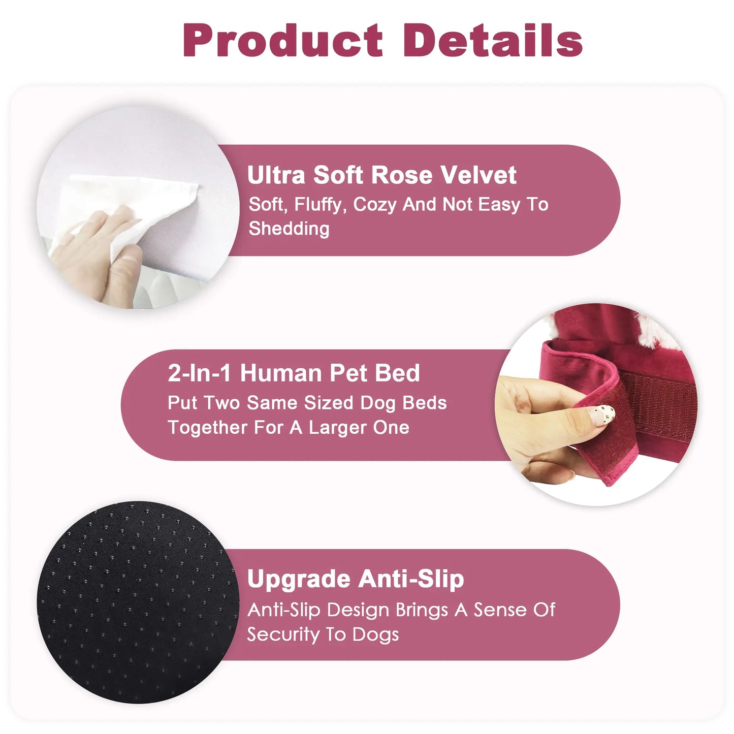 PAWPUBBY XXL Orthopedic Memory Foam Waterproof Dog Bed with Washable Bolster Cover for Large Dogs - Ideal Gift for Pet Lovers