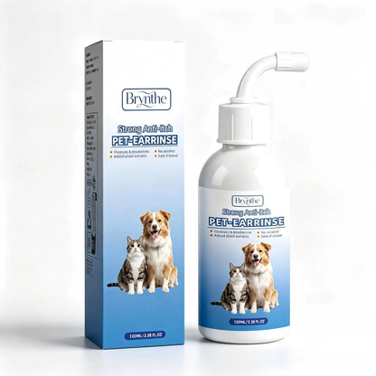 Gentle Pet Ear Cleanser | Odorless Solution for Dogs and Cats