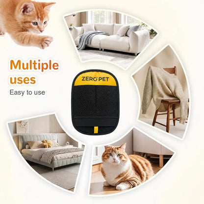 Reusable Pet Hair Removal Mitt | Electrostatic Grooming Glove for Furniture, Carpets, Dogs & Cats