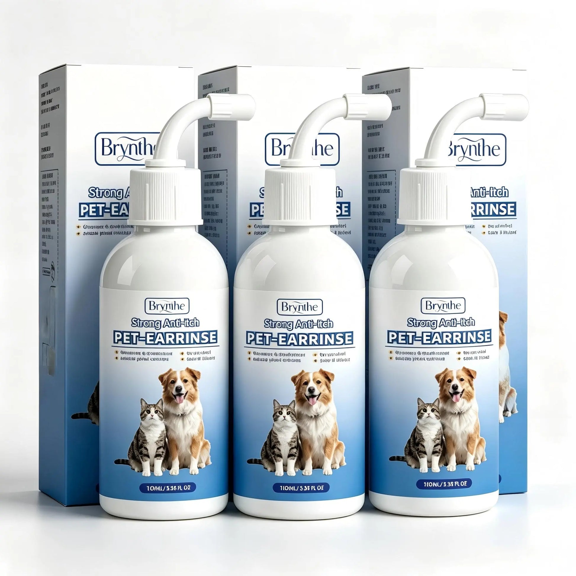 Gentle Pet Ear Cleanser | Odorless Solution for Dogs and Cats