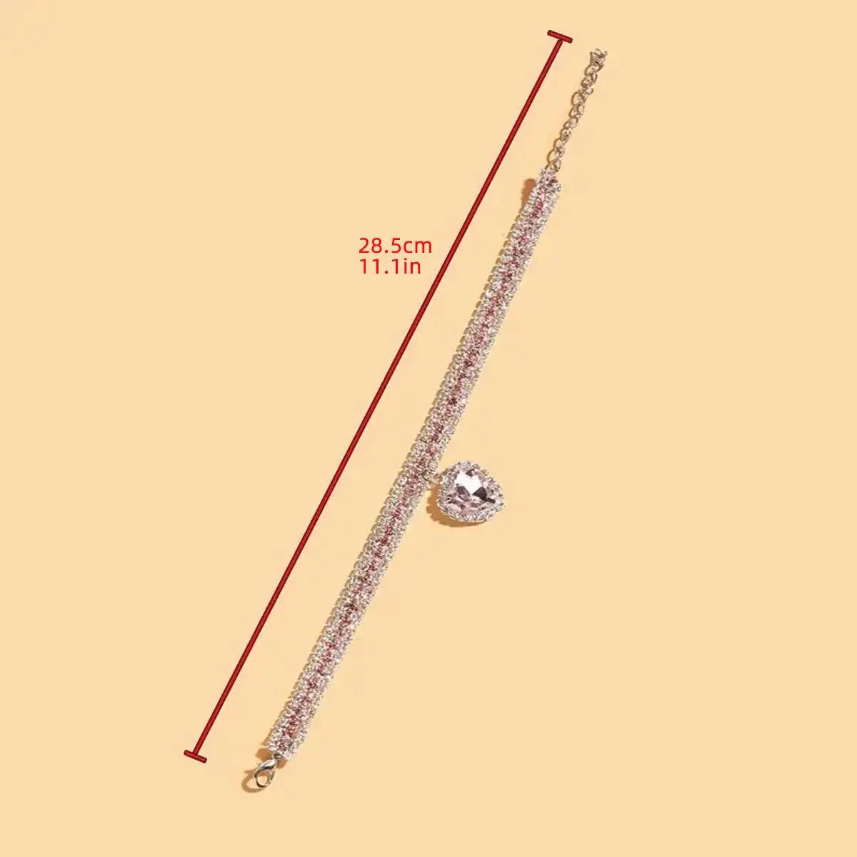 Heart-Shaped Artificial Diamond Pet Collar - Aesthetic Accessory for Cats and Dogs