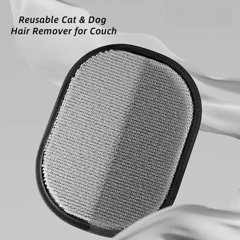 Reusable Pet Hair Removal Mitt | Electrostatic Grooming Glove for Furniture, Carpets, Dogs & Cats