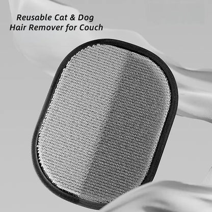Reusable Pet Hair Removal Mitt | Electrostatic Grooming Glove for Furniture, Carpets, Dogs & Cats