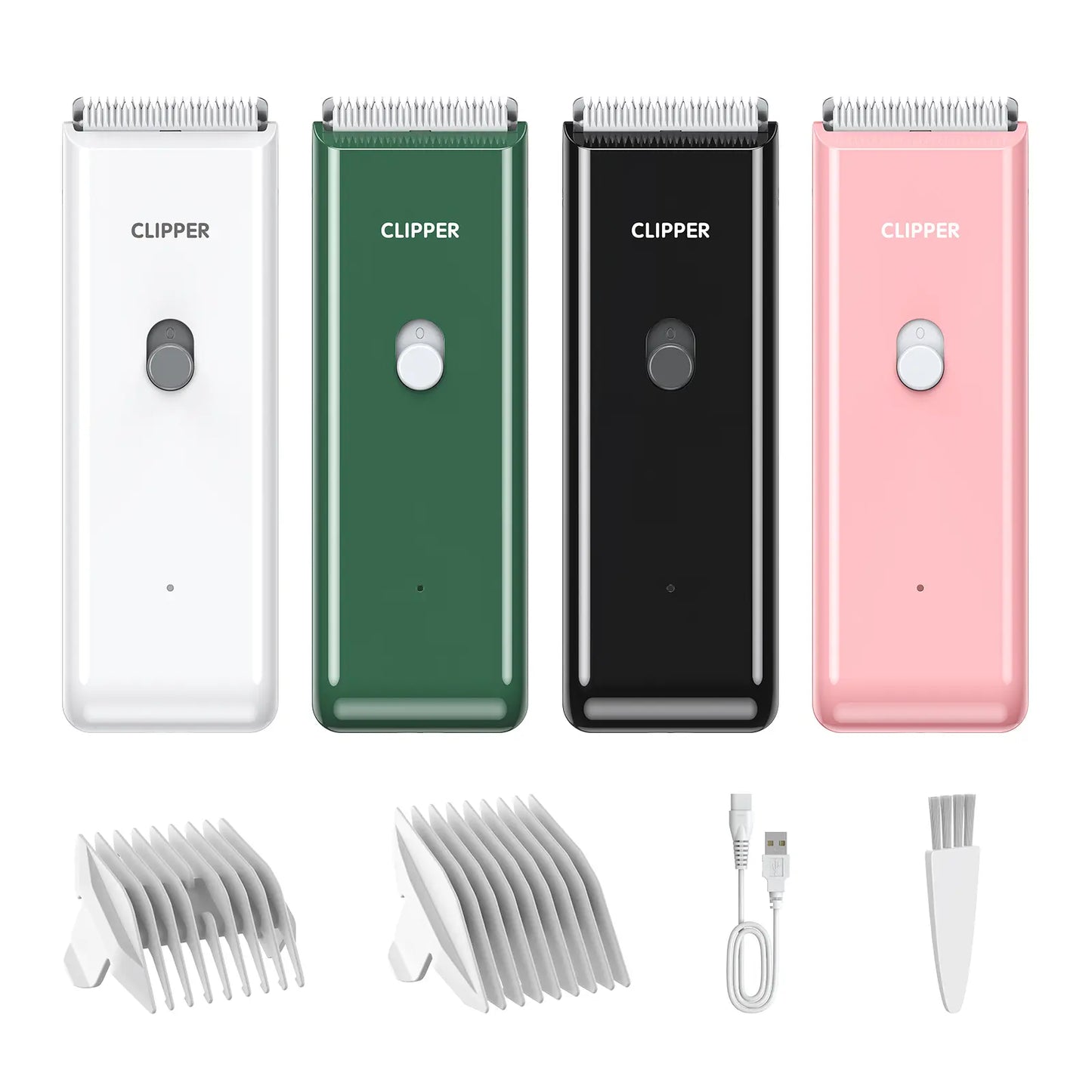 Professional Low Noise Rechargeable Cordless Pet Clippers for Dog and Cat Grooming with Ceramic Blade, Ideal for Matted and Long Hair