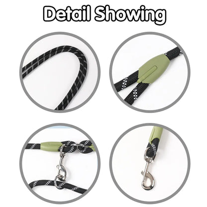 Hands-Free Dog Running Leash | Adjustable Crossbody Reflective Leash for Walking, Hiking & Training