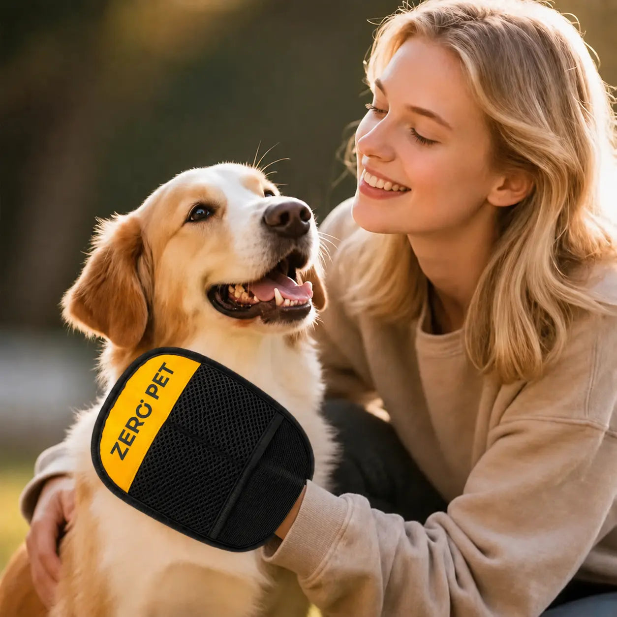 Reusable Pet Hair Removal Mitt | Electrostatic Grooming Glove for Furniture, Carpets, Dogs & Cats