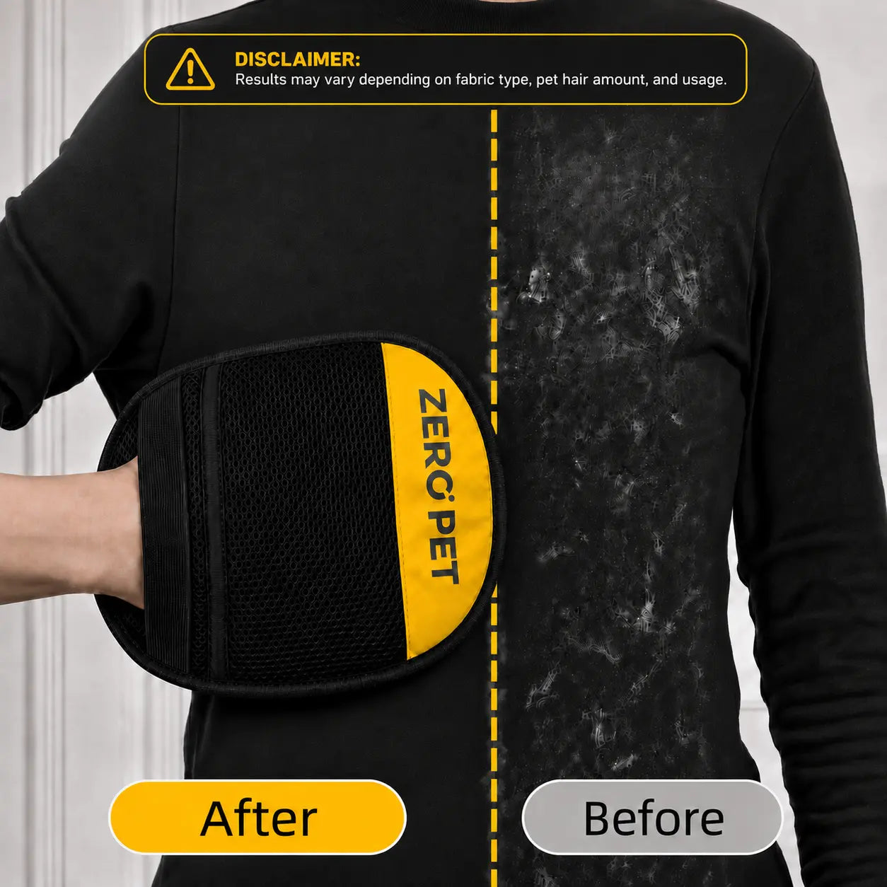 Reusable Pet Hair Removal Mitt | Electrostatic Grooming Glove for Furniture, Carpets, Dogs & Cats
